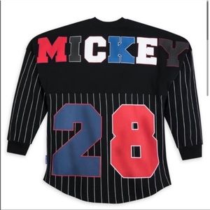 DISNEY ADULT BASEBALL MICKEY MOUSE SPIRIT JERSEY- XS